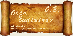 Olja Budimirov vizit kartica
